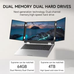 Laptop 3 schermen – 16 inch – i7-1260P – 32GB – 1TB – Win 11 — thumbnail 1