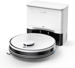 ILIFE - A30 Pro Robotstofzuiger - Dweilfunctie – Automatisch Leegstation - Lasernavigatie - Appbediening – Wit — thumbnail 1