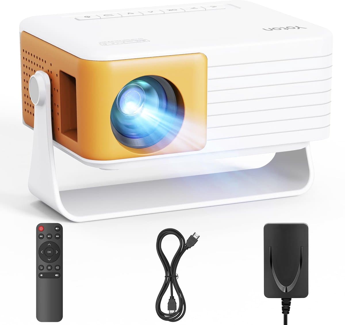 Mini Beamer – Full HD 1080p Ondersteuning – 6000 Lumen – 120 Inch Projectie – HDMI en USB — afbeelding 1