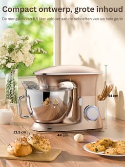 DailySupplies® Deegmachine - Kneedmachine - Deegmixer - 2000W — thumbnail 5