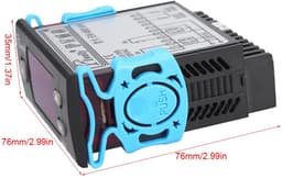 AC 220 V 5A universele digitale temperatuurverschilregelaar differentiaalregelaar dimmer thermostaat snelheidsregelaar met sensorsonde voor zonneboiler — thumbnail 4
