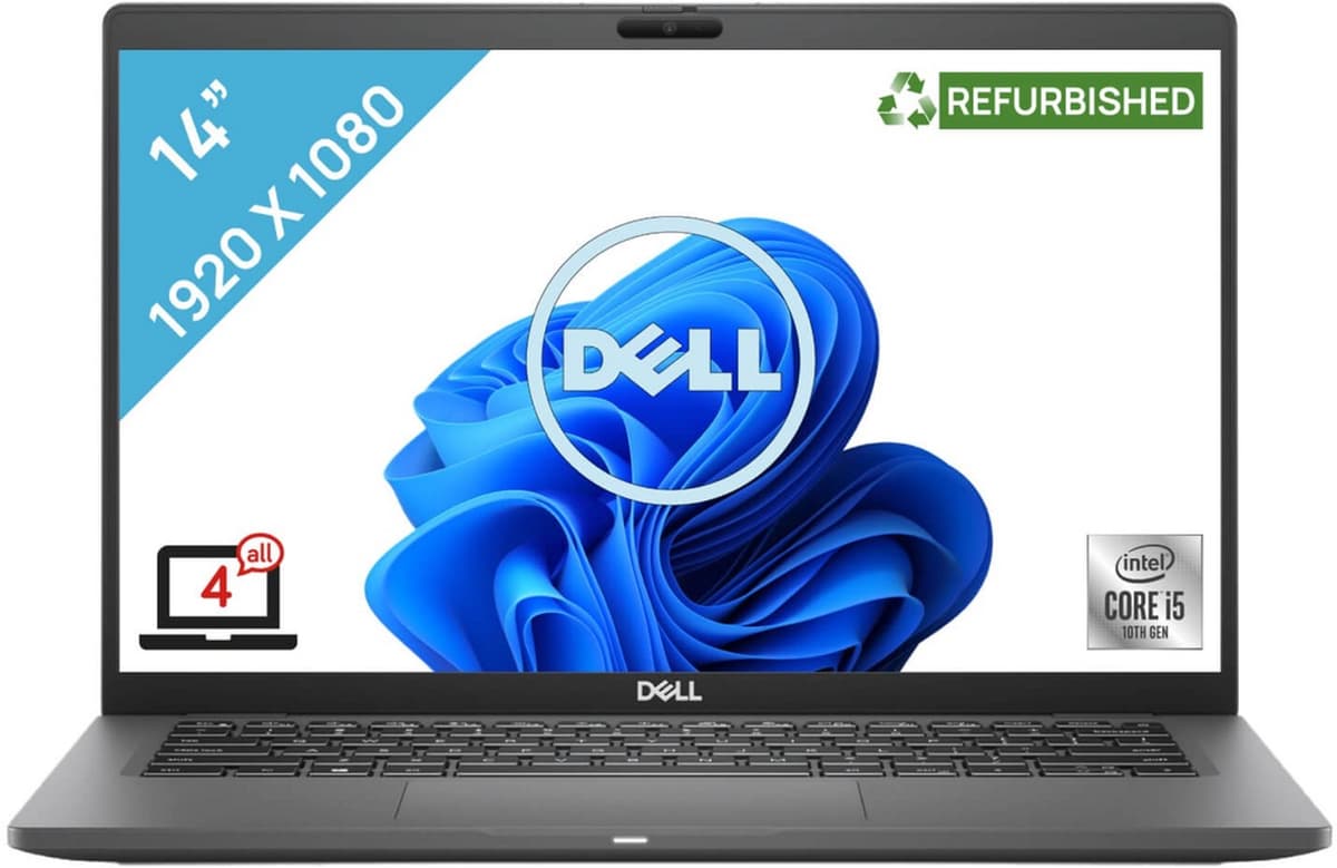 DELL Latitude 7410 - Laptop - 14 inch - Zwart — afbeelding 1