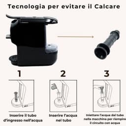 Espressomachine voor Nespresso en Dolce Gusto compatibele capsules en capsules, 3 verschillende adapters, antikalksysteem + elektrische melkopschuimer, perfecte combinatie van geschuimde koffie — thumbnail 3