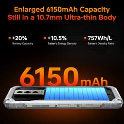DOOGEE Blade10 Pro Energy Outdoor Smartphone-32GB RAM+256GB ROM-6,56 inch 90Hz HD+ scherm-6150mAh accu-Android 15-IP68/IP69K-NFC — thumbnail 5