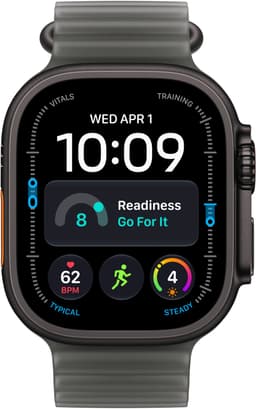 Apple Watch Ultra 4 - 49 mm - Zwart titanium - Licht Ocean bandje — thumbnail 2