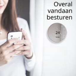 Warmara Thermostaat voor cv - CV Thermostaat - Slimme Thermostaat - Zilver - 4cm x 9cm x 9cm — thumbnail 4