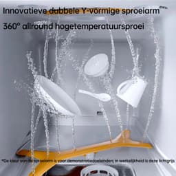 Tafelmodel vaatwasser compact 3 couverts met desinfectie, droging, UV-sterilisatie en warmeluchtfunctie voor keuken — thumbnail 3