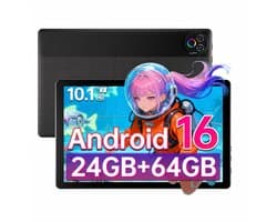 Hotlight KB1001 - Android 16 - 10.1 inch- 6000mAh - 24(3+21)GB RAM - 64GB ROM - Bluetooth 5.2 - WIFI 6 - Zwart