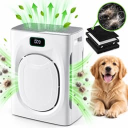 Lapamax Luchtreiniger met H13 HEPAfilter tegen Stof & Pollen - CADR 295 m³/u - 3-Laags Filtersysteem & Grote Luchtinlaat- Automatische Stand + 25 dB Slaapstand - PM2.5 Luchtkwaliteitsindicator - Air Purifier voor Woonkamer en Slaapkamer — thumbnail 1