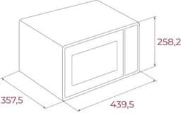 Vrijstaande magnetron - Compacte magnetron - Maaltijden snel bereiden - Mechanisch bedieningspaneel - 20 liter - Zwart — thumbnail 3