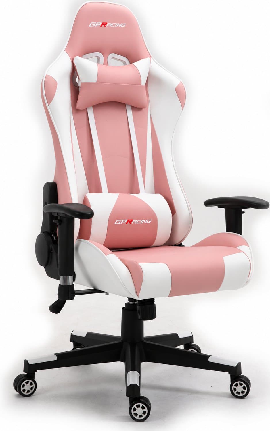 GPRacing Pro - Game Stoel - Gaming Stoel - Ergonomische Bureaustoel - Gamestoel - Verstelbaar - Gaming Chair - Zwart / Roze — afbeelding 1