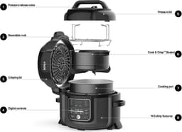Ninja OP300EU Auto IQ - Ninja Foodi Multicooker 1460 Watt — thumbnail 7