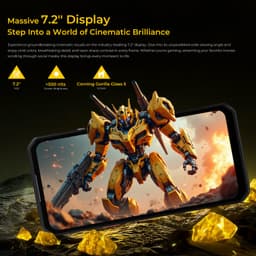OUKITEL WP60 Rugged Smartphone - 4G LET - 24GB RAM - 512GB ROM - 7,2 inch 120Hz - 10000mAh 33W - 108MP Camera - Dual SIM - Android 15 - NFC GPS - Zwart — thumbnail 5