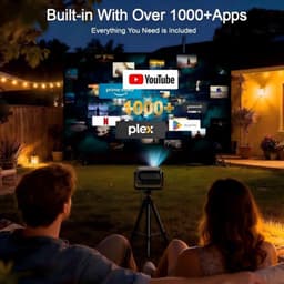 Beamer 30000 Lumen - Native 1080p Resolutie - Android 14.0 Smart Systeem - LED LCD LCoS - Voor Thuisbioscoop En Entertainment — thumbnail 5