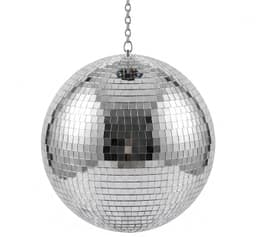 VEVOR Discobal met Spiegelende Lichteffecten, 300 mm, met Motor, Afstandsbediening, voor Feesten, Huisdecoratie,DJ's en Dansclubs. RGB-Verlichting Plus 3 Gemengde Kleuren. 0/3/6/9/12/15 Toeren per Minuut. Werkt op USB-Aansluiting en Batterijen — thumbnail 2