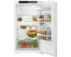 Bosch KIL32VFE0 - Serie 4 -Inbouw koelkast met vriesvak 102.1 x 54.1 cm - Vlakscharnier -Multi Box XXL: een extra ruime lade voor groente en fruit - Led verlichting - SuperKoelen koelt nieuwe etenswaren in de koelkast sneller