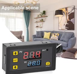 W3230 20A 12V Digitale Thermostaat, Digitale Temperatuurregelaar Verwarming Koelbediening Thermometer Instrument — thumbnail 5