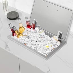Inbouw IJsbak Roestvrij Staal - 20x16x13 Inch - 12.65 Kg Gewicht - PU Isolatie - Voor Buitenkeuken En Bar — thumbnail 5