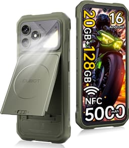 CUBOT Kingkong Dura - Robuuste Smartphone met Verwisselbare Batterij - 2 Stuks Inbegrepen - 6,88" 120 Hz - 20GB RAM - 128GB ROM - 5000mAh - IP68/IP69K - Android 16 - NFC - GPS - Groen — thumbnail 1