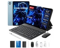 Blackview Tablet MEGA 5 - 12.2 inch - 32GB RAM - 256GB ROM - 10000mAh - Android 16 - Blauw