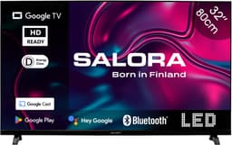 Salora 32GOOGLETV - Smart TV - 32 inch - HD - Google TV - Zwart — thumbnail 1