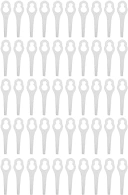 Dailygoods- Maaimessen 50 Stuks - Kunststof - Grasmaaier Mes - Geschikt voor ALM 28/30 - Duurzaam - Efficiënt Maai-effect - Grasmaaierbladen — thumbnail 1