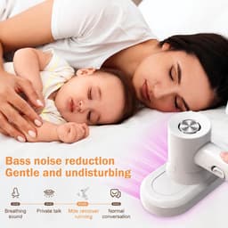 VHV - Huisstofmijt Stofzuiger - Bedstofzuiger - Matrasreiniger - Kruimelzuiger - Mijtzuiger met uv-licht - matrasreiniger - bedstofzuiger met HEPA-permanente stofreservoir - Mini-handstofzuiger voor Matrassen, Bedden — thumbnail 5