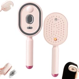 Elektrische stoomborstel, oplaadbaar, massagekam met luchtkussen en elektrische spray, 3-in-1 haarstoomborstel, voor alle haartypes — thumbnail 1