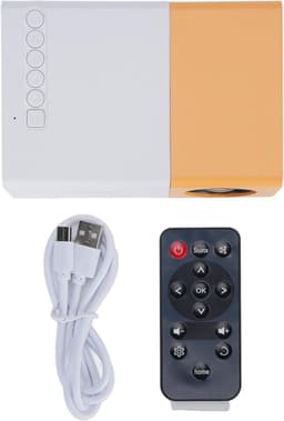 HD 1080P Kleine Videoprojector, Draagbare Buitenprojector, 100ANSI 1000LM Helderheid, Automatische Correctie, Handmatige Scherpstelling, 100 Inch Scherm, HDMI USB — thumbnail 2