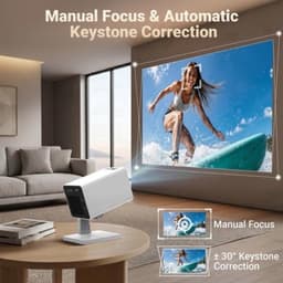Beamer LCD - 1280 x 720 Resolutie - 1920 x 1080 Output - Optische Glazen Lens - Voor Thuisbioscoop - Smart Projector — thumbnail 3