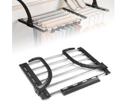 Express Droger Hangende Droger Roestvrij Staal Metalen Uitschuifbare 51-95cm Radiator Droger Opvouwbare Wasdrogers Balkon Droogrek voor het Drogen van Wasgoed Natte Kleding