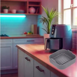 Siliconen Airfryer bakvormen 18x18cm - Veelzijdig en antiaanbaklaag — thumbnail 5