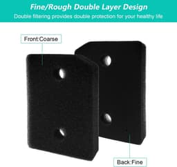 2 stuks - Filterdroger Geschik voor Miele - Droogfilters geschikt voor Miele T1 - Filter spons foam - Filter - Droger basisfilter - wasdroger sokkelfilter - 210 x 155 mm — thumbnail 6