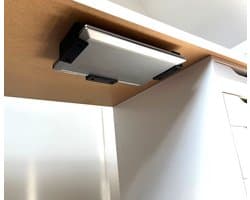 Laptophouder onder bureau - Laptop organizer - Beugels onder tafel montage Laptop houder