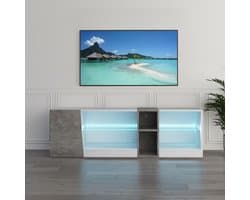 Stijlvol TV-meubel met LED-verlichting en opslageenheid voor 55 inch tv's