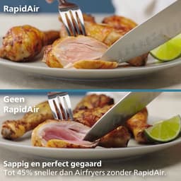 Philips 4000 Series Dual-Stacked Dubbele Airfryer – NA460/00 - 2 Lades (Sync) – 10 L – Tot 6 Personen – Bespaart 45% Ruimte — thumbnail 8