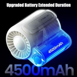 Draagbare Tailleclip Ventilator met 3 Snelheden - USB Oplaadbare Ventilator voor Buitenactiviteiten — thumbnail 1