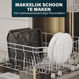 Princess Heteluchtfriteuse - 182490 - 3000W - Stack Airfryer 11,2L - PFAS-Vrij - 2 lades (Sync) - 11 Bakprogramma's - Bespaart 45% ruimte - Dubbele gestapelde lades — thumbnail 2