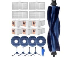 BukkitBow - Accessoireset Geschikt voor Eufy Omni C20 - Met HEPA Filters, Roller, Zijborstels, Mopdoeken & Stofzakken - Vervangingsonderdelen - 20-Delige Set