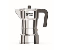 Pezzetti – SOLIDEXPRESS - espressomaker - koffiemaker - 6 kops - aluminium - zilver - INDUCTIE - gas - elektrisch - percolator - moka pot