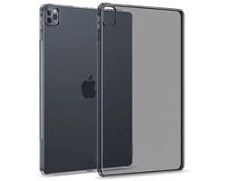 Beschermhoes voor iPad Pro 12,9 inch 2022 - Zwart, Transparant, Zachte Siliconen, TPU