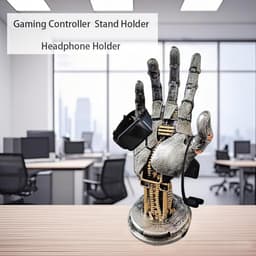 Brenzoos - Hoofdtelefoonstandaard in futuristisch design voor gamers - opbergstandaard voor koptelefoon — thumbnail 2