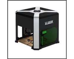 K6 Bluetooth Laser Graveur Printer - Draagbare Mini Laser Graveren & Snijden - 3000mW Vermogen - Compatibel met Windows, Mac OS, Android & iOS - Ondersteuning Hout, Plastic, Leer, Karton - Offline Gebruik via USB & Bluetooth