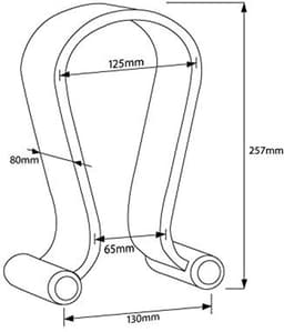 Universele houten hoofdtelefoonhouder voor over-ear hoofdtelefoons — thumbnail 5