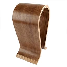 Houten Hoofdtelefoon Stand - Omega Design voor Hoofdtelefoons met Walnoot Afwerking — thumbnail 5