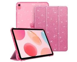 Ultra-Dunne Beschermhoes voor iPad 11 Inch en 10.9 Inch - Glitters Pink