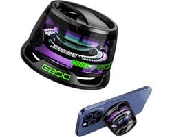 Geschikt voor iPhone, Android, TWS Pairing - Magnetische Bluetooth-luidspreker, multifunctionele draagbare G200-luidspreker met multi-RGB-kleurenlichtshow - 3D surround sound-effect, (zwart)