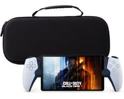 K&G Luxe Case Geschikt voor Playstation Portal / PS5 - Hard Case - Beschermhoes - Zwart