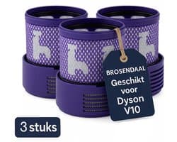 Brosendaal Filter geschikt voor Dyson Cyclone V10 stofzuiger filter - SV12 | SV27 - Wasbaar en Herbruikbaar - 3 stuks