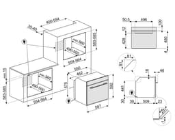 Smeg Linea SF6101TB3 oven 70 l 3000 W Zwart — thumbnail 5